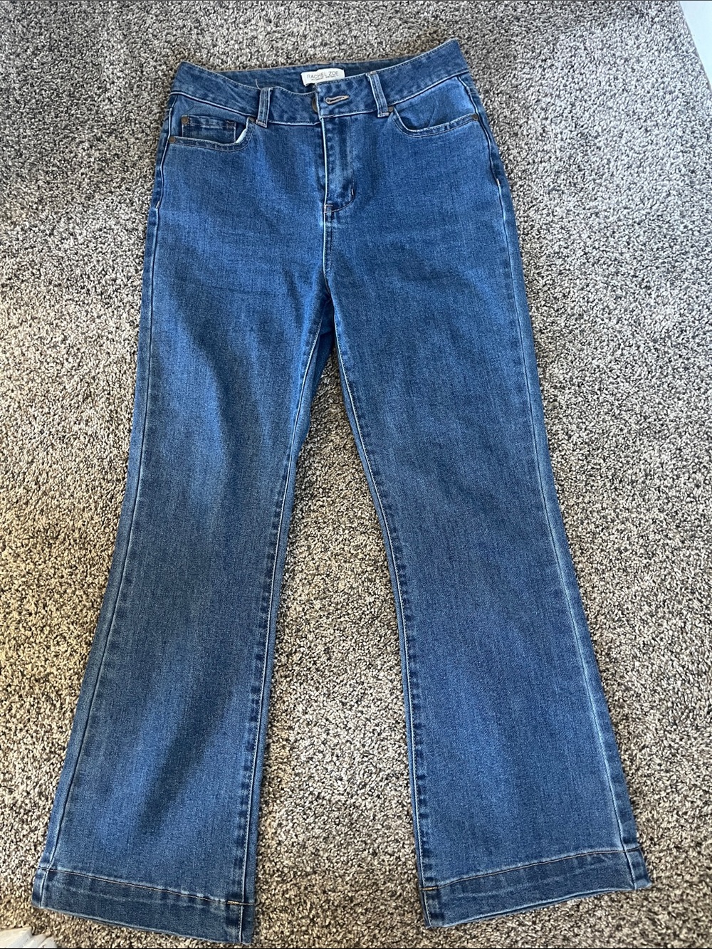Madewell Women's Mid-Rise Flare Jeans in Classic Blue Denim